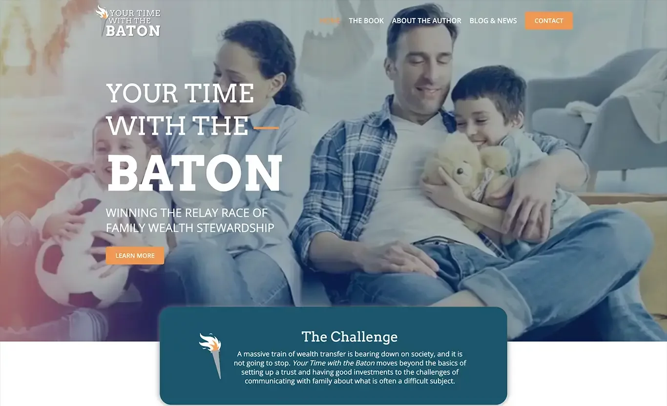 Best Author Website #8 Your Baton Time